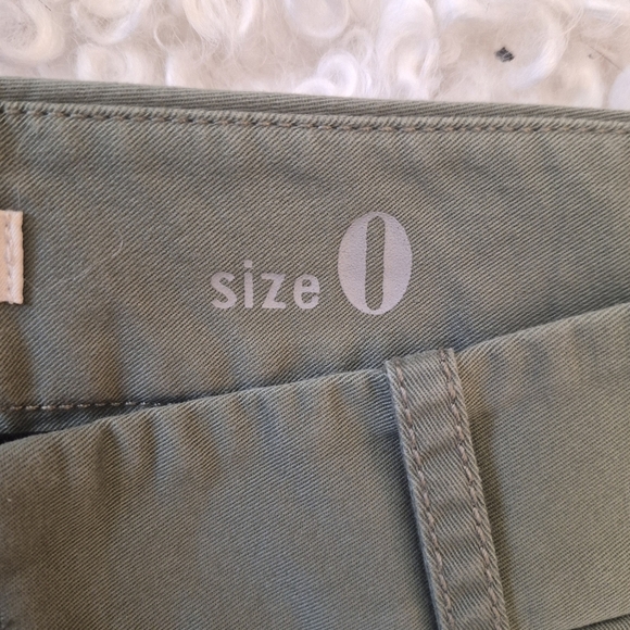 J.CREW Frankie Stretch Chino Pants Size 0 Olive Green Slim - Picture 10 of 14